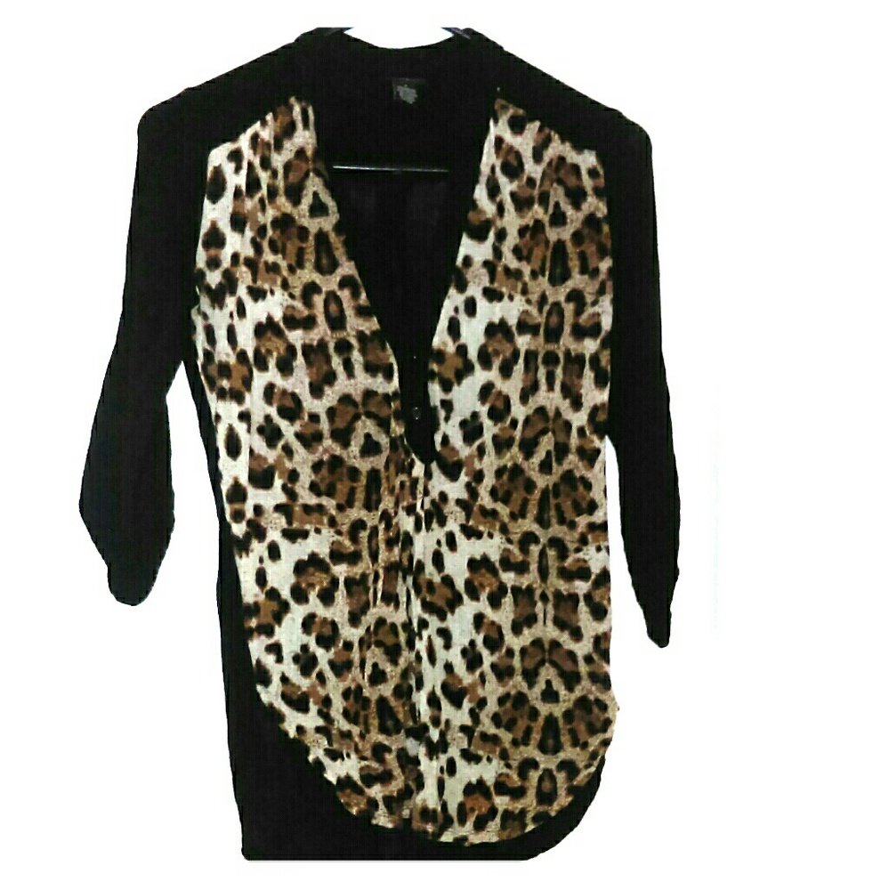 Cheetah print blouse